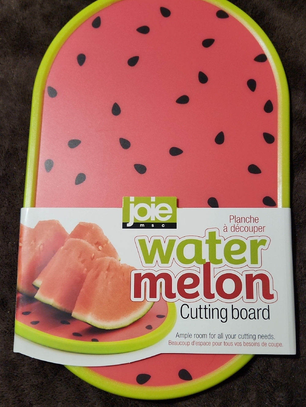 Joie Watermelon-Themed Cutting Board in Pink and Lime
